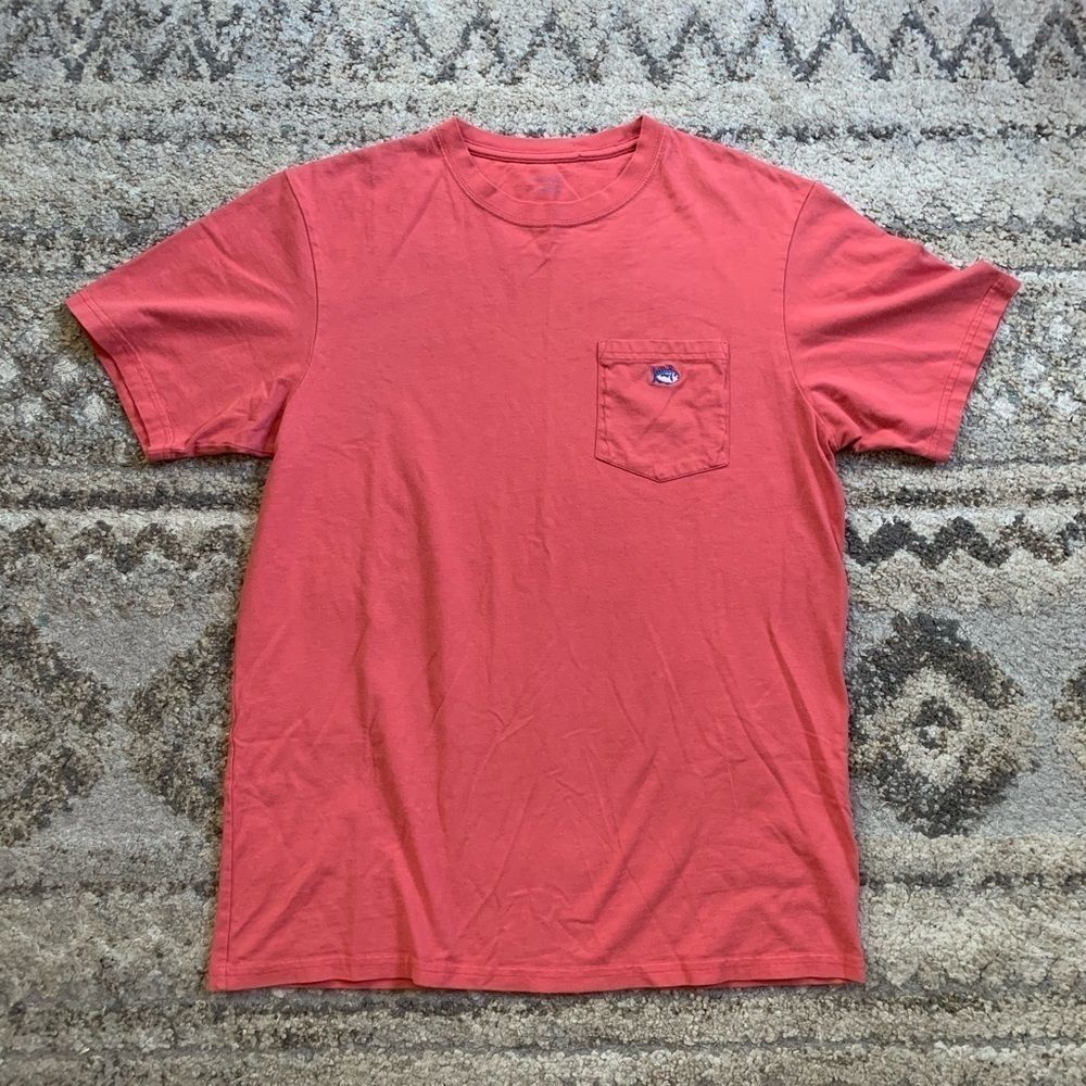 Southern Tide Mauve Pocket T-Shirt M